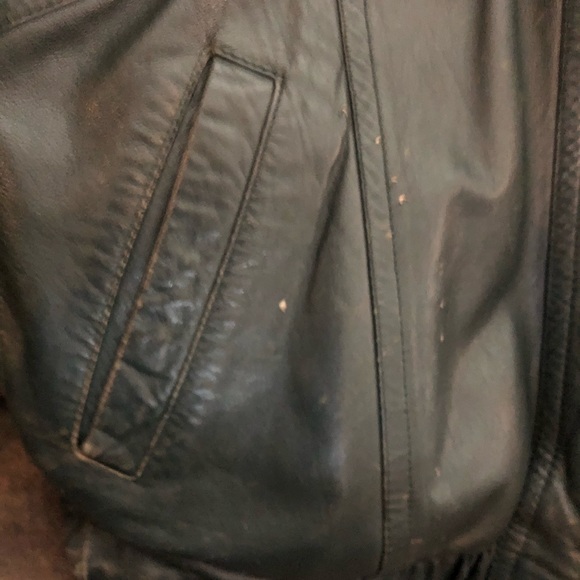 Reversible mink/leather jacket. - Picture 6 of 7